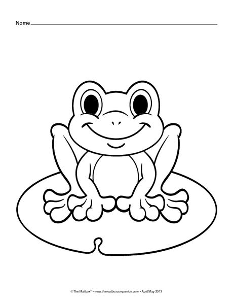 The mailbox frog coloring pages coloring pages spring coloring pages