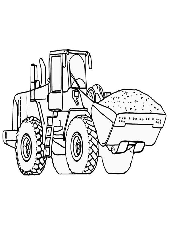 Coloring pages printable dump truck coloring page