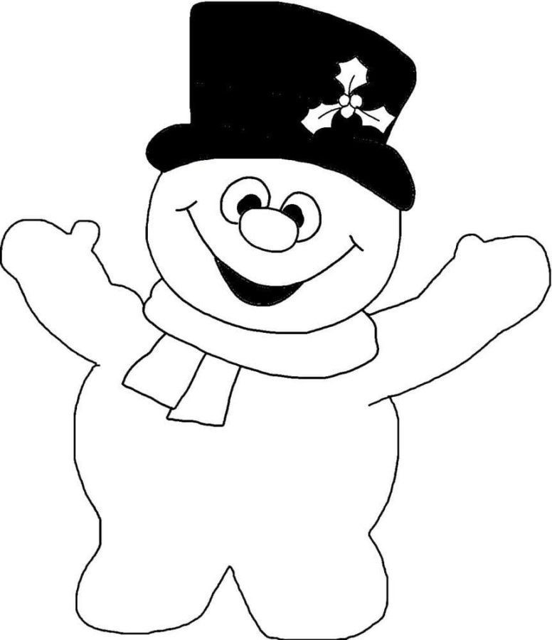 Frosty the snowman coloring pages printable for free download