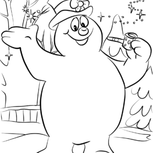 Snowman coloring pages printable for free download