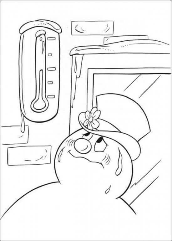 Printable frosty the snowman coloring pages pdf