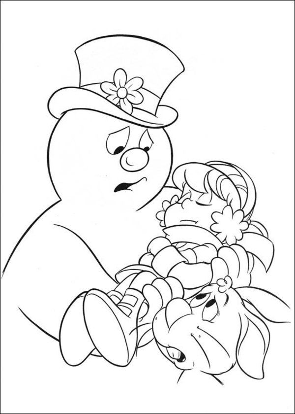 Free printable frosty the snowman coloring pages