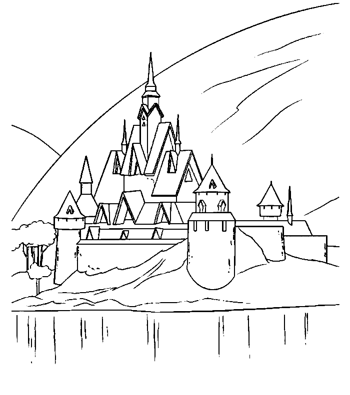 Castle coloring pages printable for free download