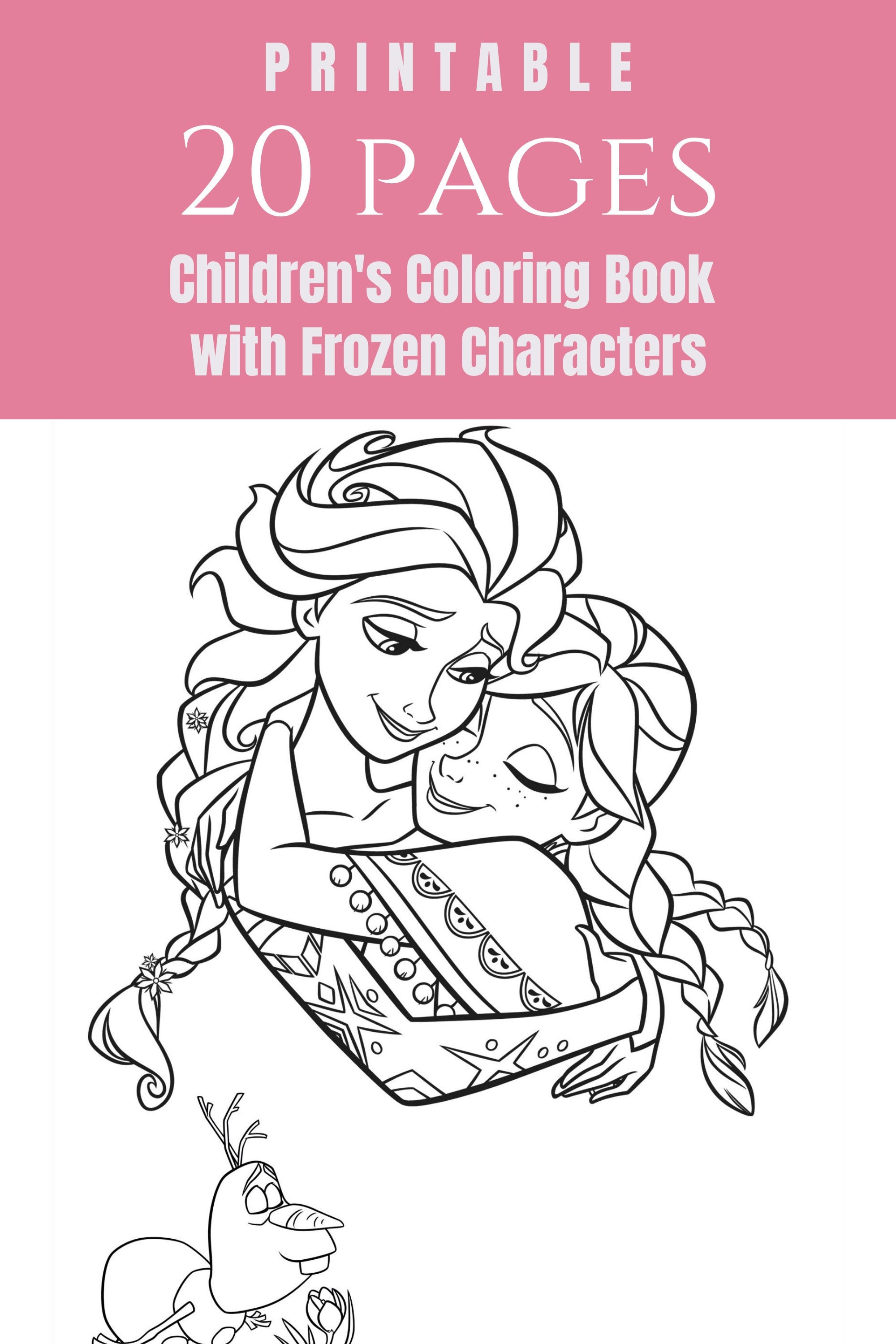 Pages instant printable download childrens coloring