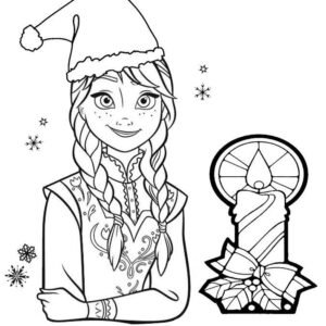 Frozen christmas coloring pages printable for free download