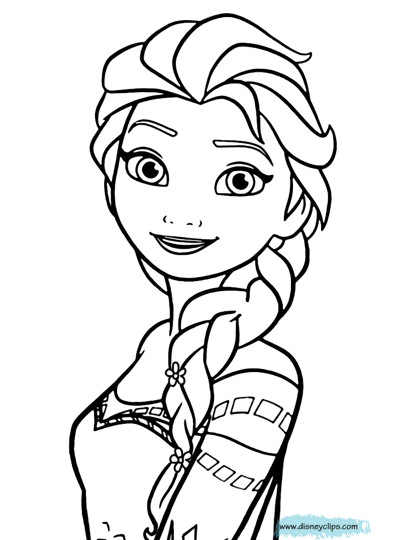 Printable frozen coloring pages