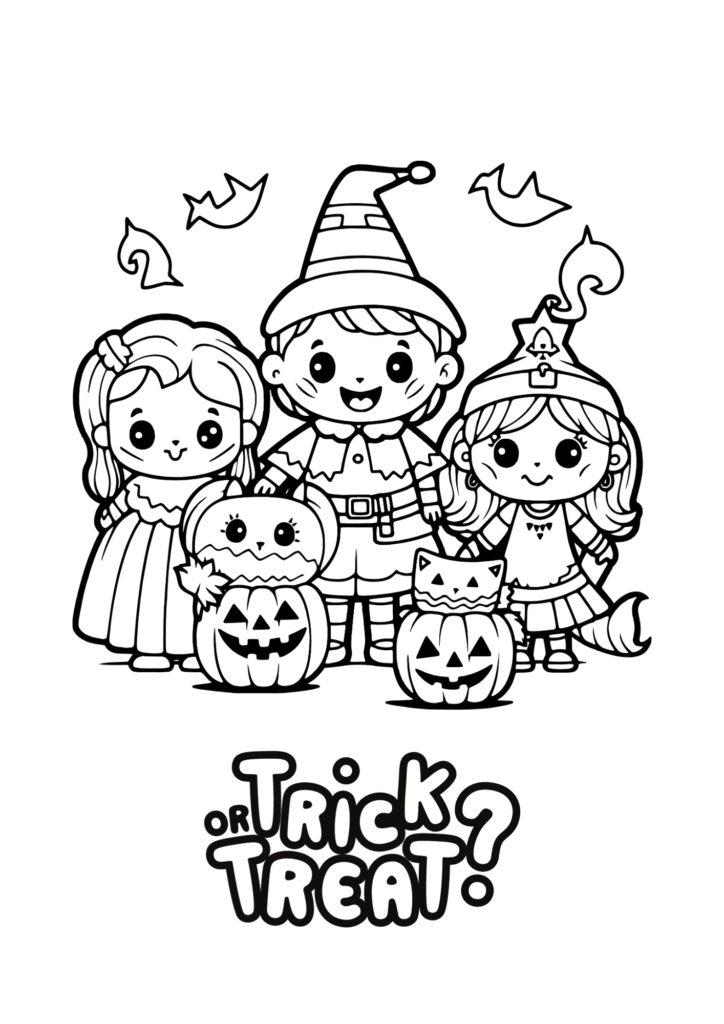 Free printable halloween coloring book baking you happier
