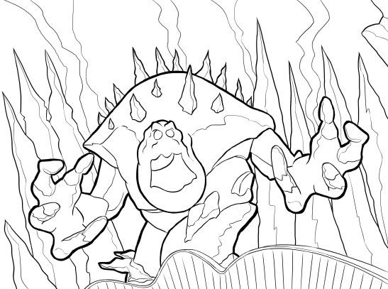 Snow monster frozen coloring pages frozen coloring monster coloring pages