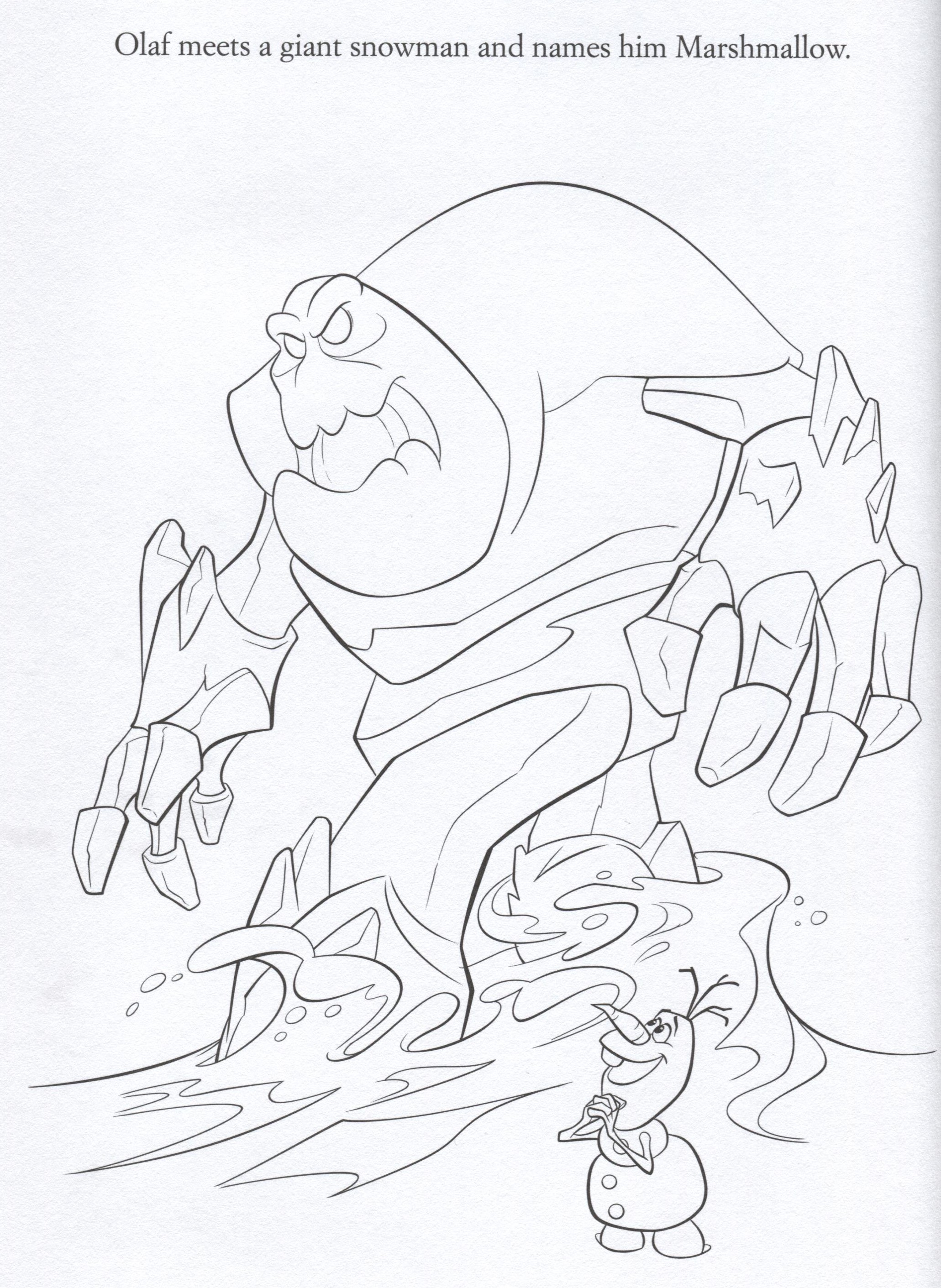Official frozen illustrations coloring pages