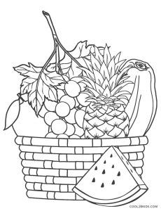 Free printable fruit coloring pages for kids coolbkids fruit coloring pages coloring pages coloring books