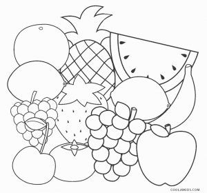 Free printable fruit coloring pages for kids coolbkids fruit coloring pages free coloring pages coloring pages