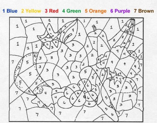 Fruit coloring pages