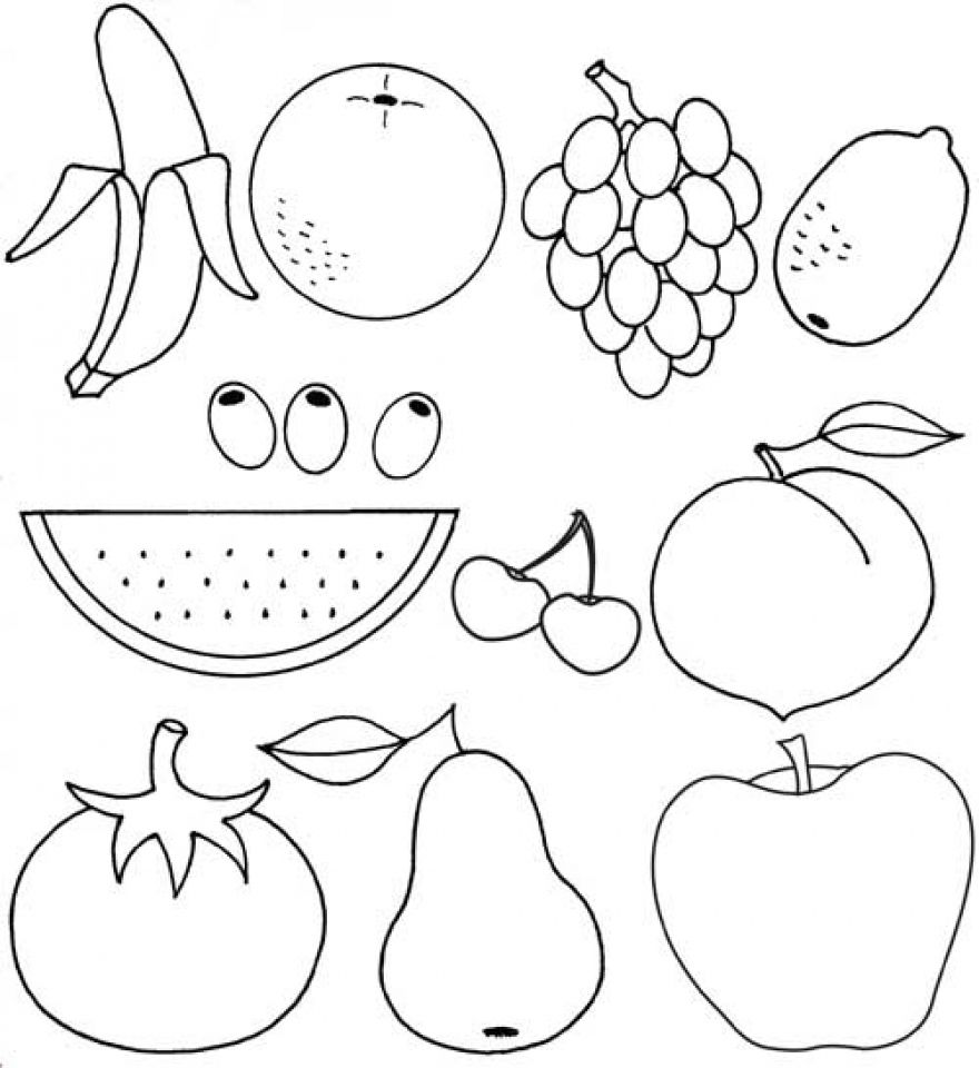 Printable coloring pages fruit coloring pages vegetable coloring pages free coloring pages