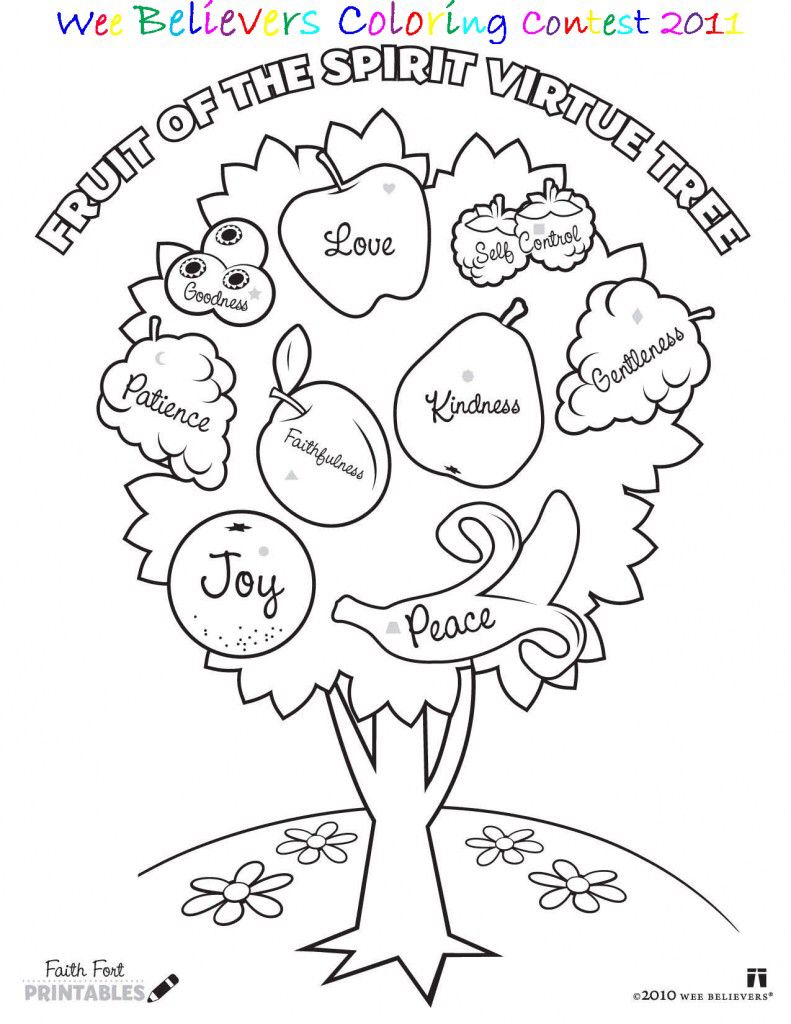 Fruit of the spirit colouring page bible coloring pages fruit of the spirit fruit coloring pages