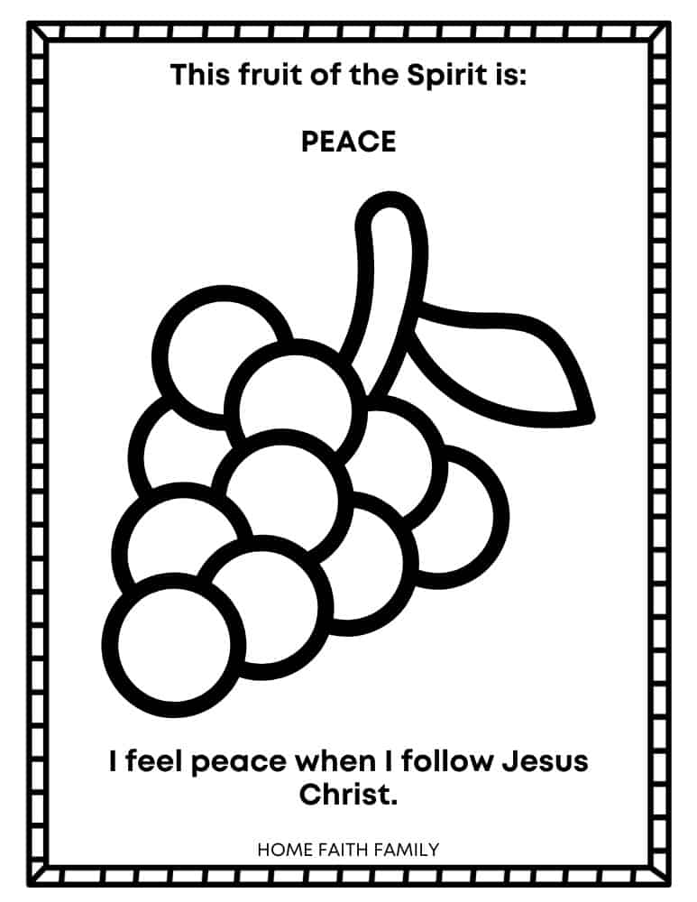 Fruit of the spirit for kids