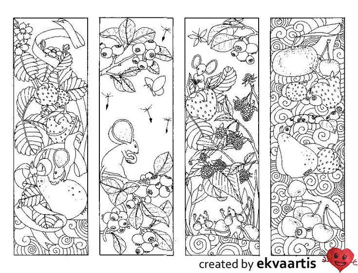 Feeding the mouse family bookmarks to color mandala coloring pages coloring bookmarks bookmark craft