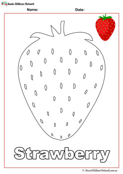 Fruit colouring pages