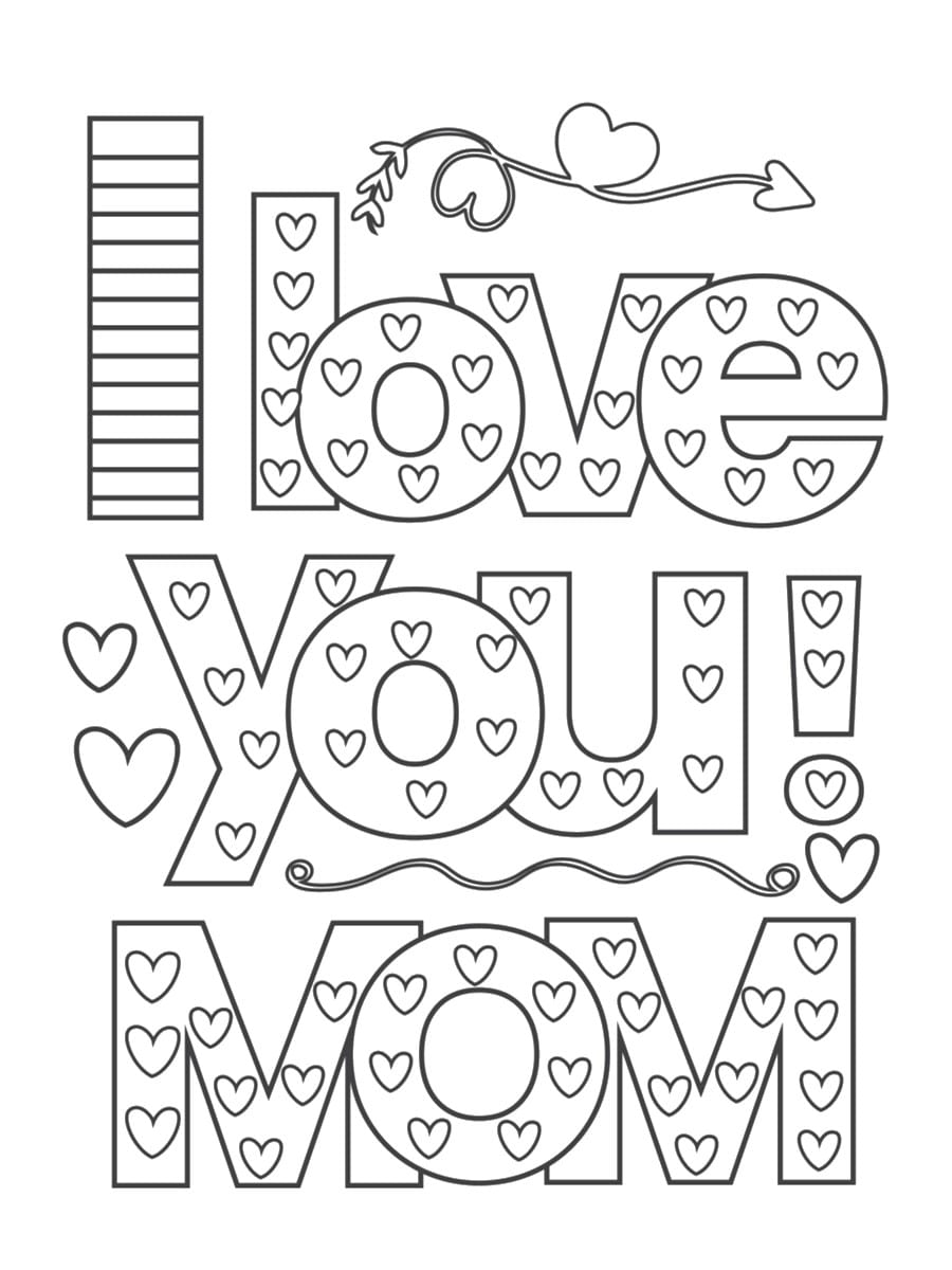 Coloriages fãªte des mãres dessins ã imprimer
