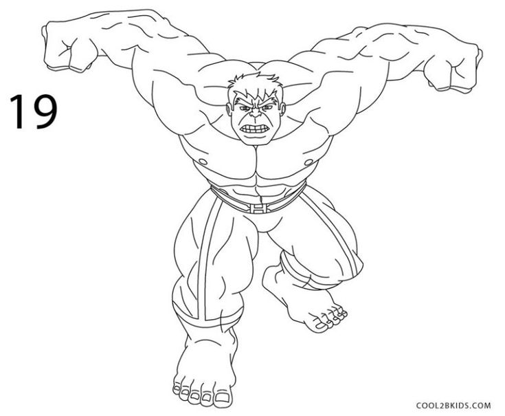 How to draw hulk step by step pictures coolbkids disney drawings sketches hulk art easy disney drawings