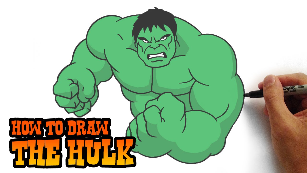 How to draw the hulk