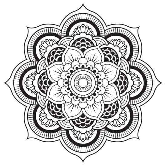 Free flower mandala coloring pages the mindful word