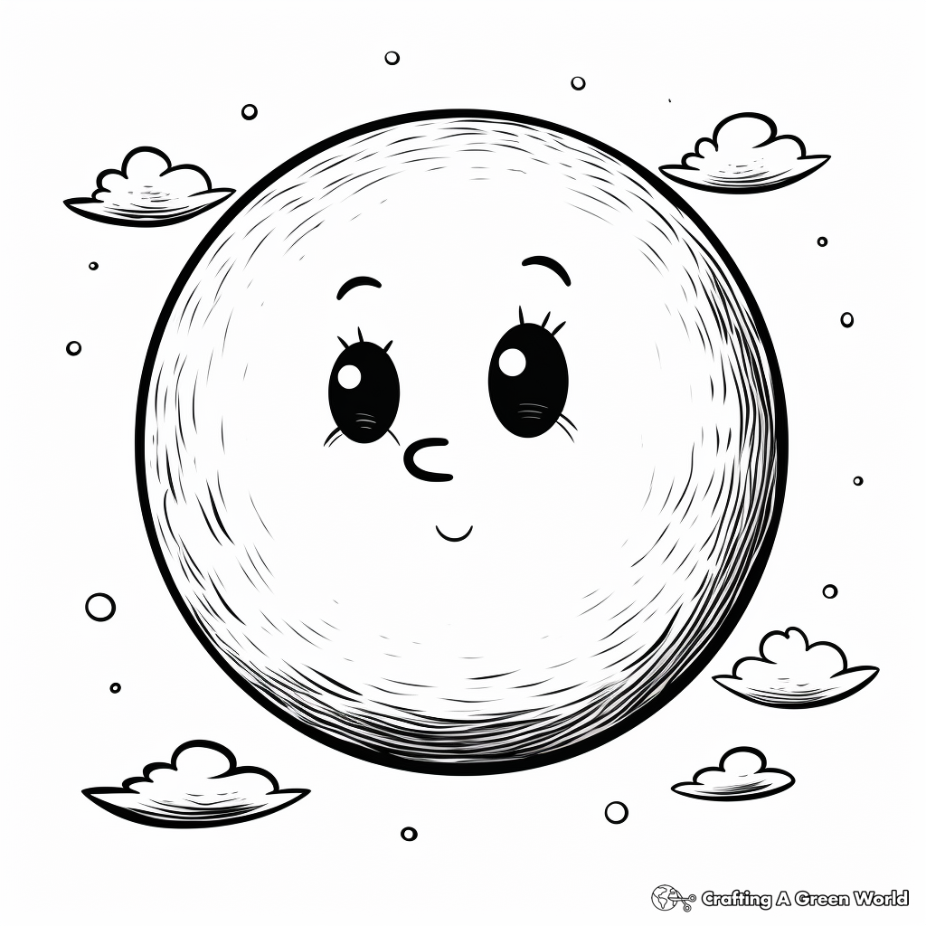 Full moon coloring pages