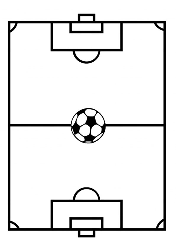 Coloring pages football field coloring page