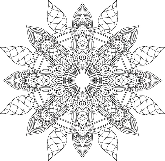 Mandala coloring pages adult coloring sheet printable coloring page grown up coloring printable art color anti