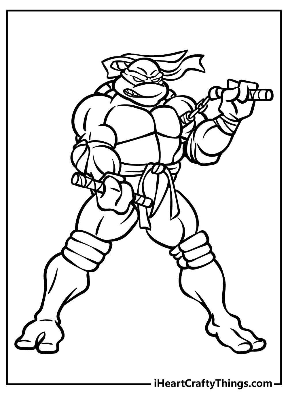 Ninja turtles coloring pages free printables