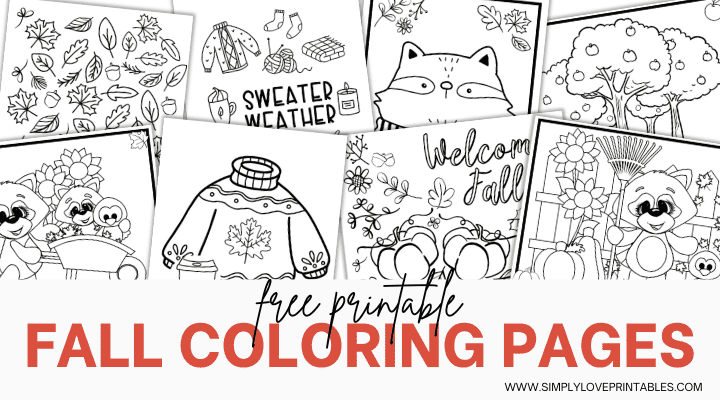 Free printable fall coloring pages simply love printables