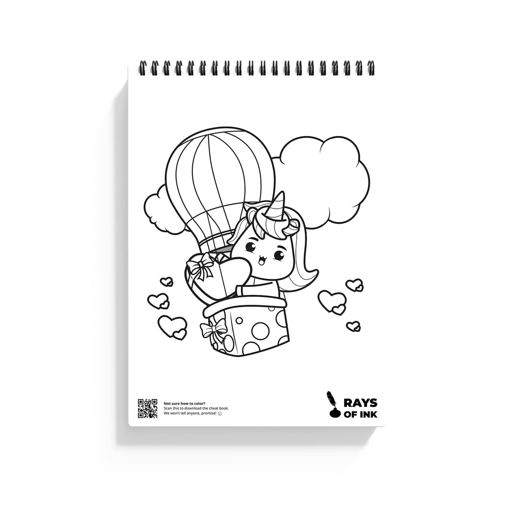 Unicorn coloring book for kids ideal gift for