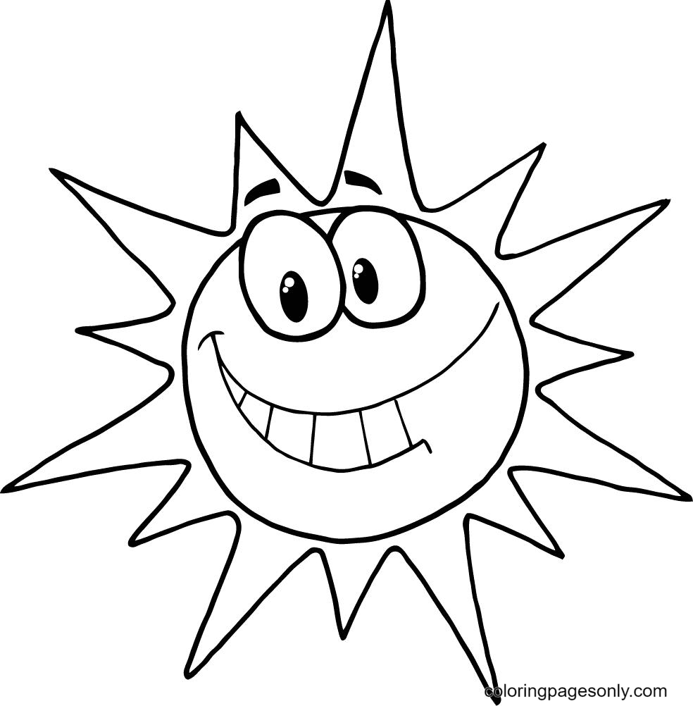 Sun coloring pages printable for free download