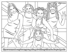 Squad goals coloring book ideas coloring books coloring pages book print