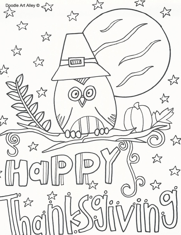 Thanksgiving coloring pages