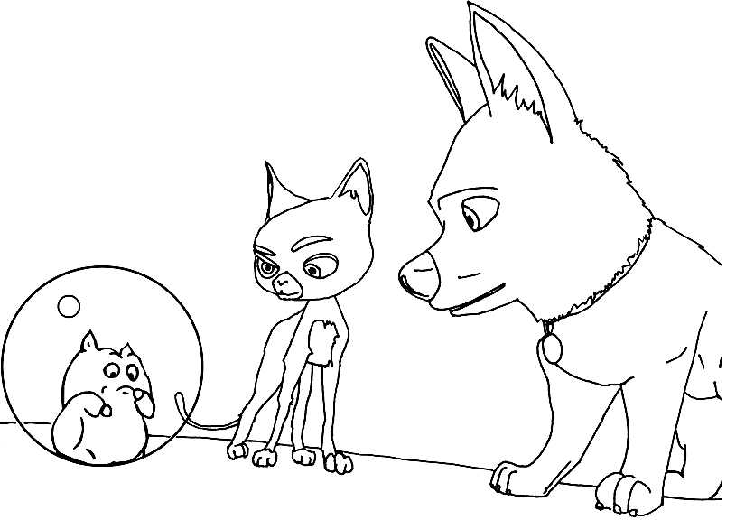 Bolt coloring pages