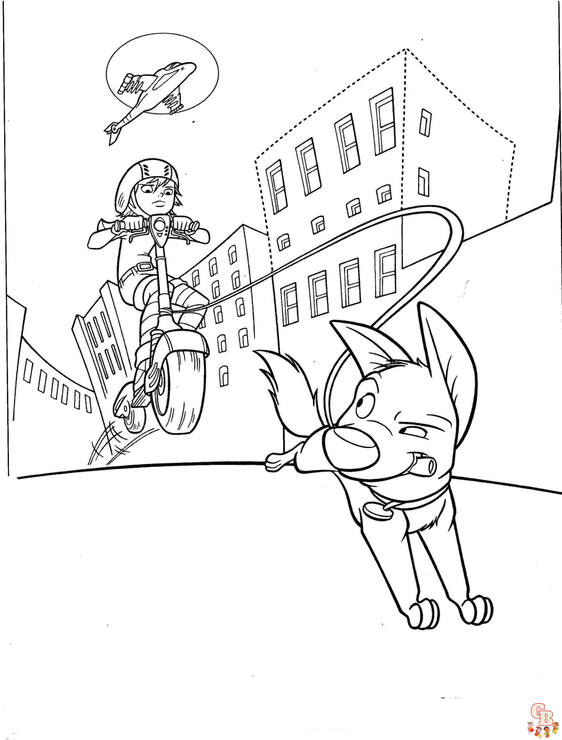 Get creative with cute bolt and penny coloring pages