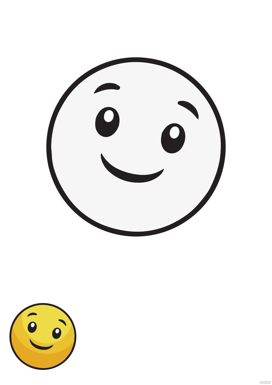 Yellow coloring page in pdf