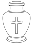 Funeral urn emoji coloring page free printable coloring pages