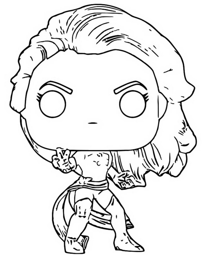 Coloring pages funko pop marvel