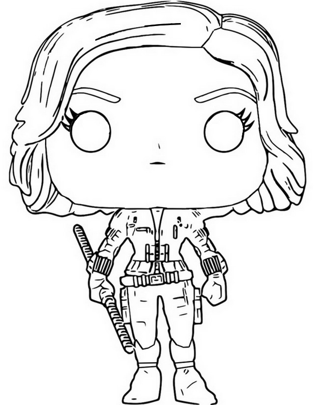 Coloring pages funko pop marvel