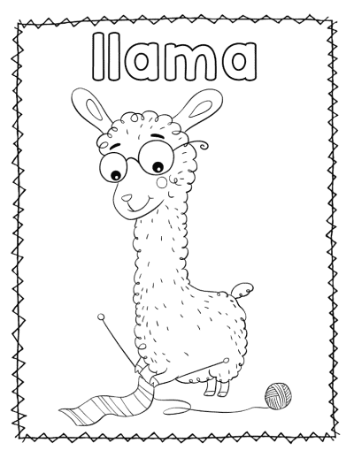 Funny animals coloring pages