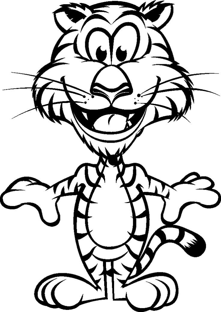 Funny animal coloring pages animal coloring pages coloring pages funny tiger