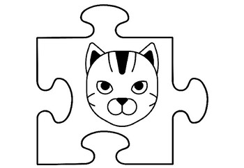 Cat breeds art activity jigsaw puzzle coloring pages distance learning