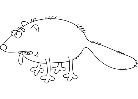 Funny arctic fox coloring page free printable coloring pages