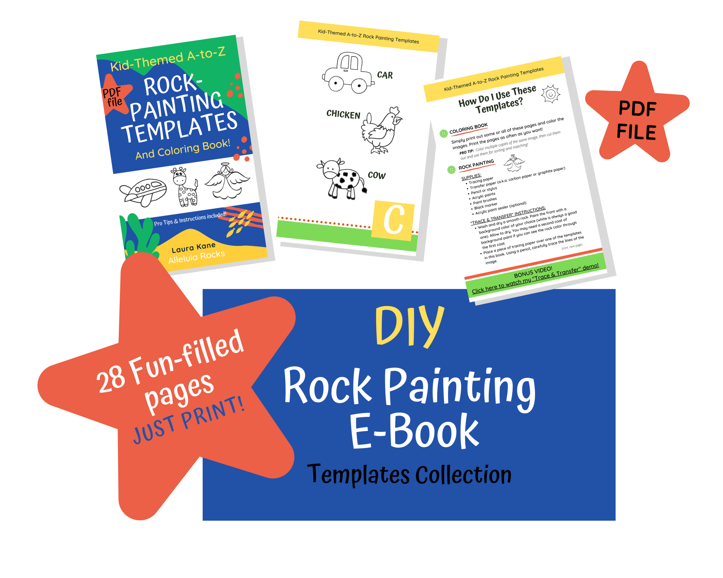 New diy rock painting templates e