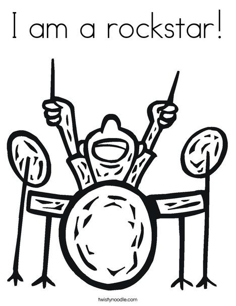 I am a rockstar coloring page music coloring coloring pages cool coloring pages