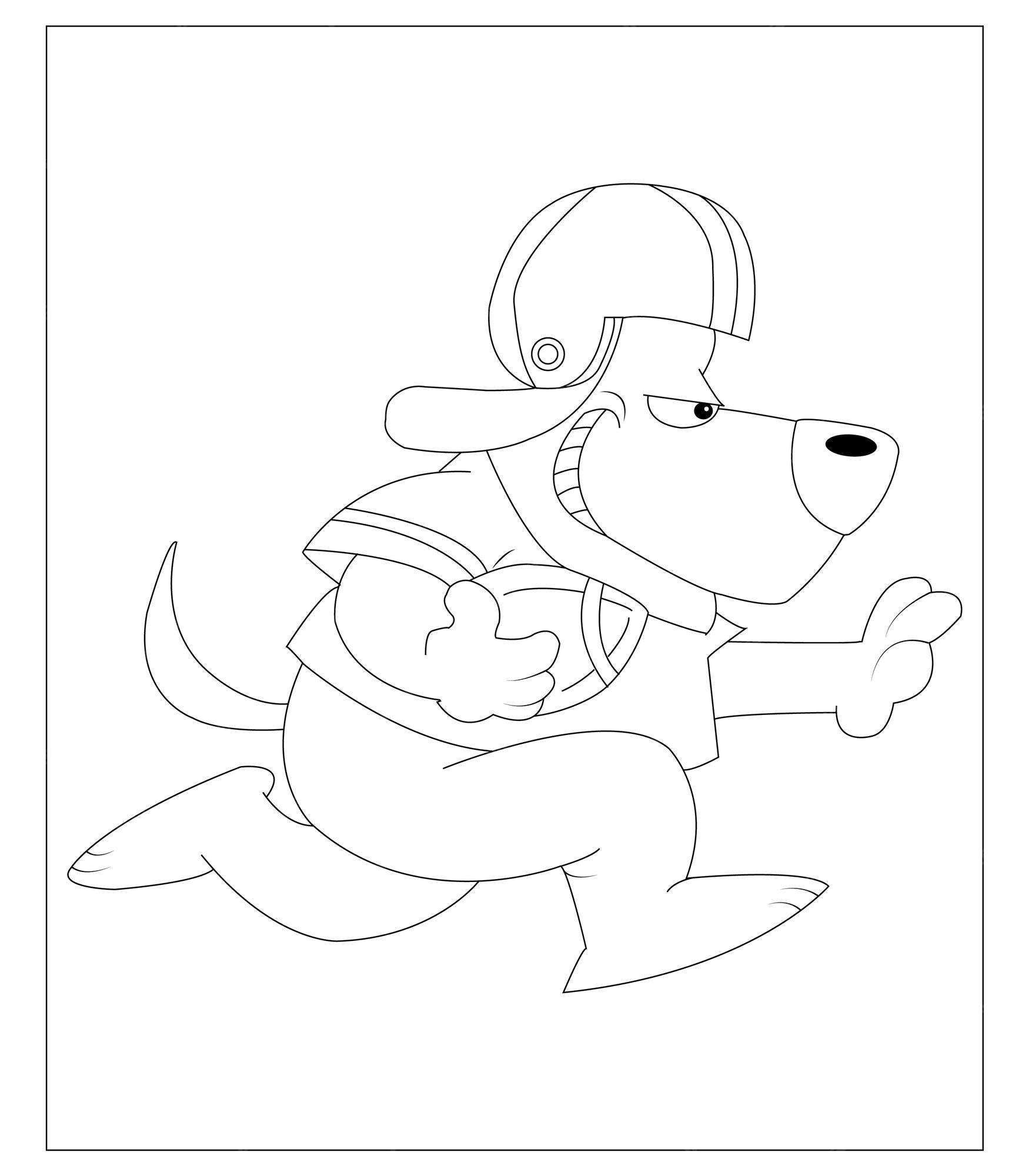 Premium vector fun and colorful childrens coloring book funny dog theme