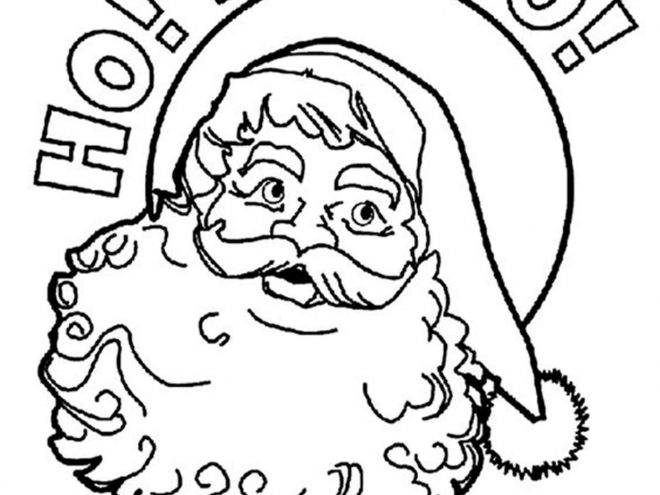 Free printable santa coloring pages for kids