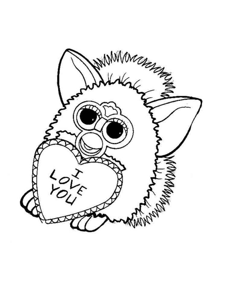 Furby coloring pages cartoon coloring pages coloring pages coloring books