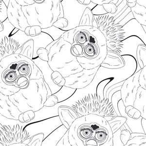 Furby coloring pages